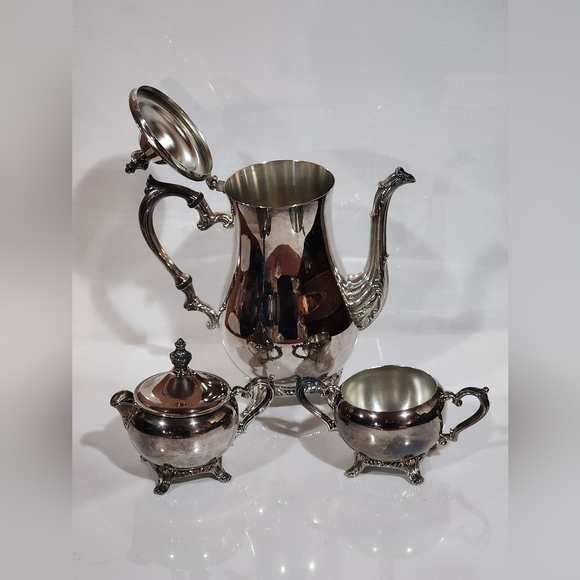 Vintage silver-plated tea set made by the International Silver Company - Picture 4 of 17